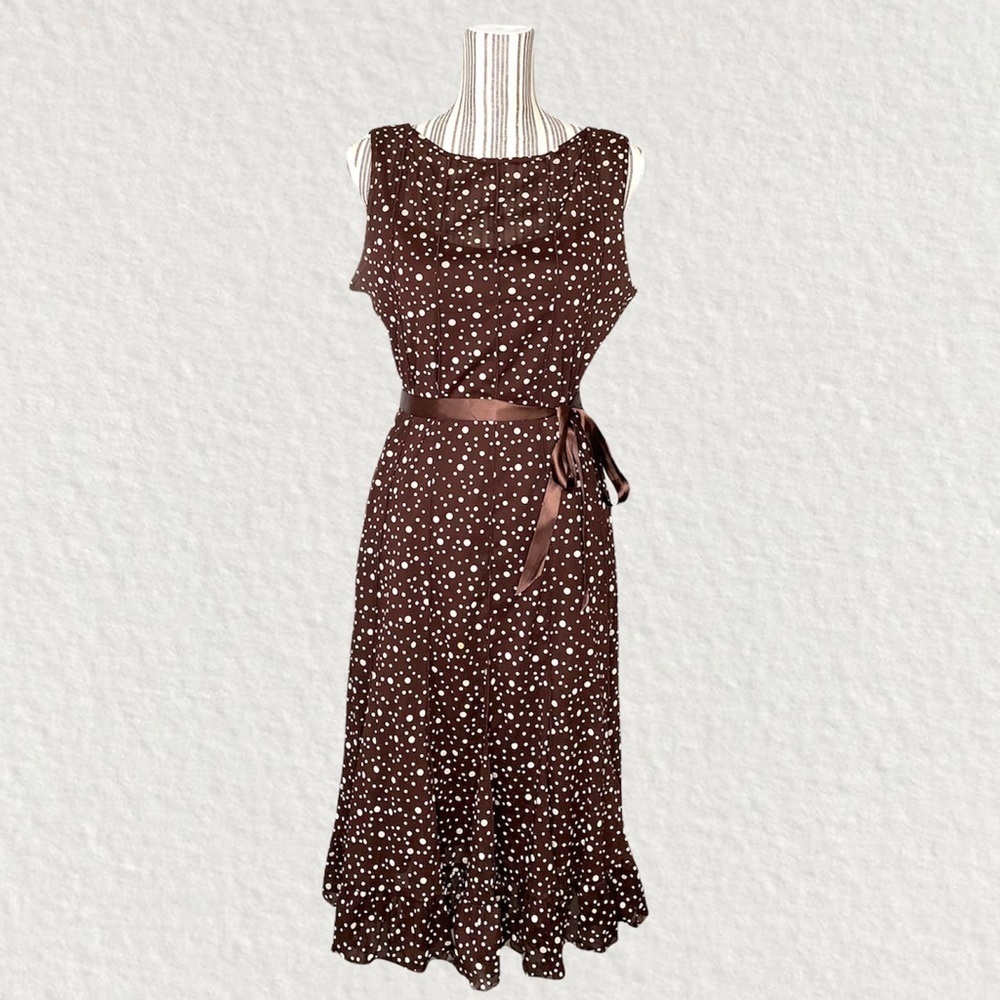Sandra Darren Polka Dot Dress